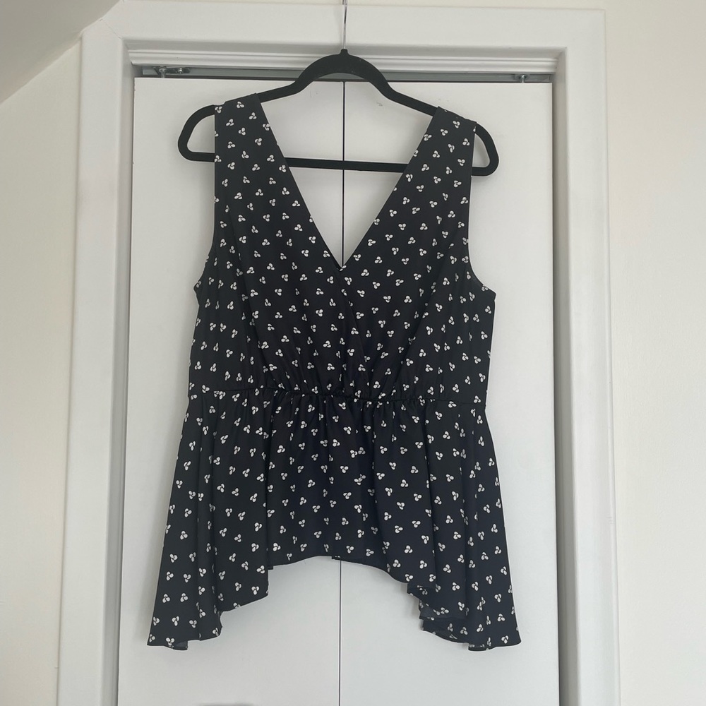 Lewit Silk Peplum Blouse - Picture 3 of 9